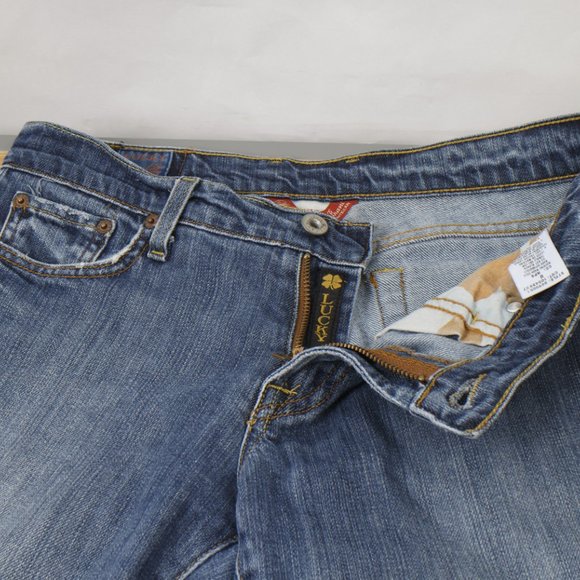 Lucky Brand Sundown Jean Bootcut 8 (30 X 28) Women's Denim Jeans Medium Wash USA - Picture 10 of 13